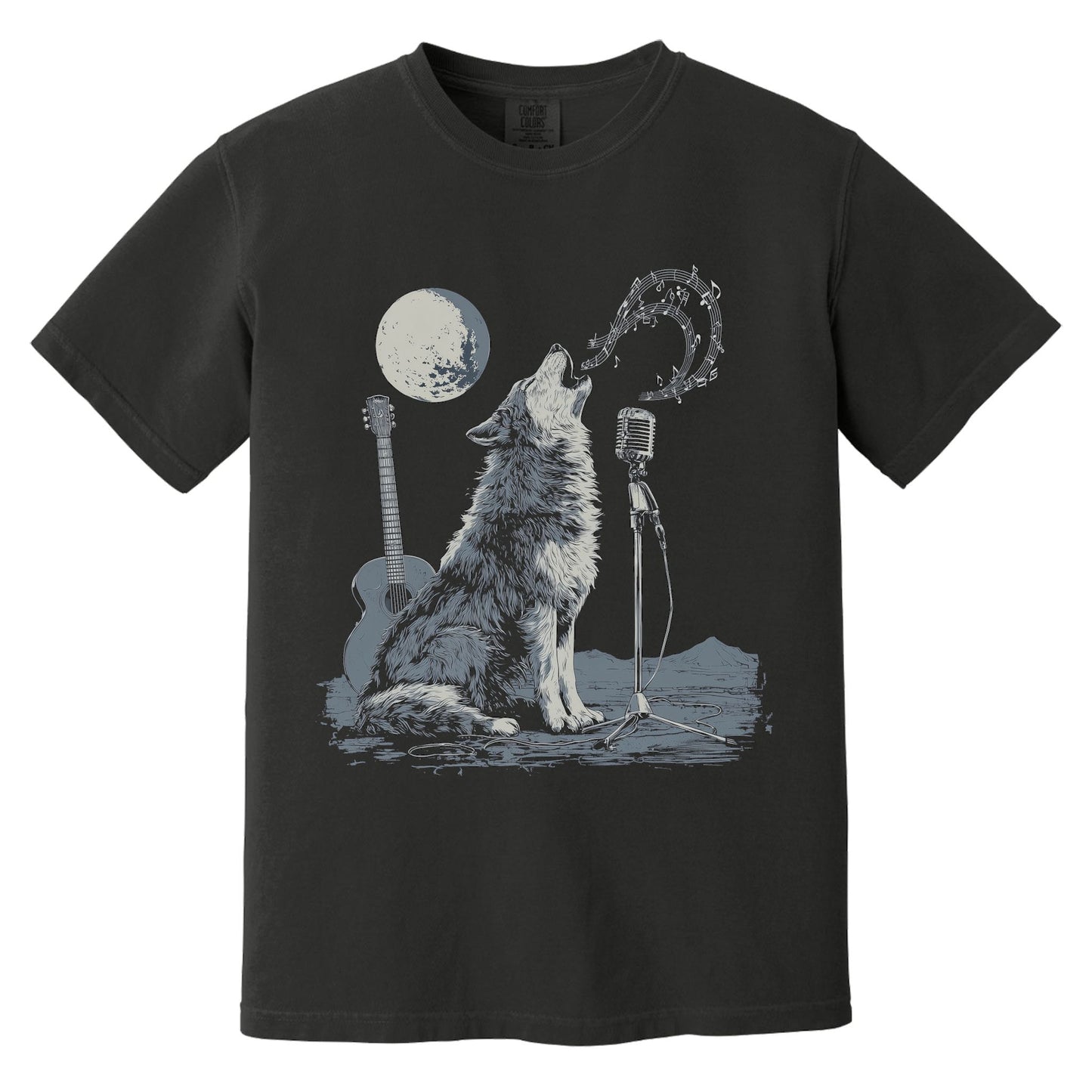 Howlin Blues Skeleton T-Shirt | Comfort Colors® 1717 Black