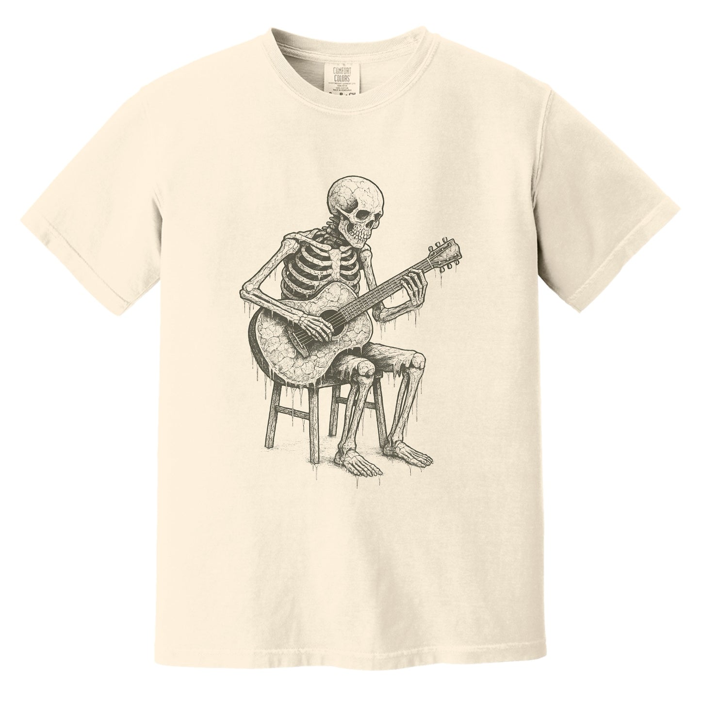 Melting Session Skeleton T-Shirt | Comfort Colors Ivory