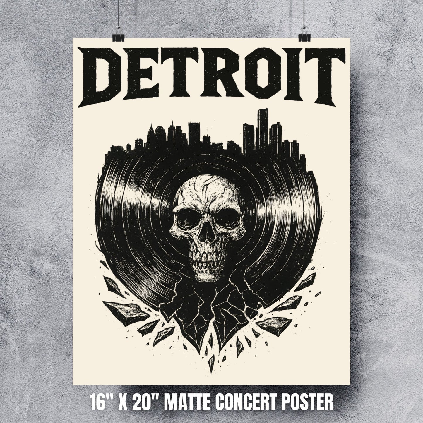 Detroit Vinyl Poster