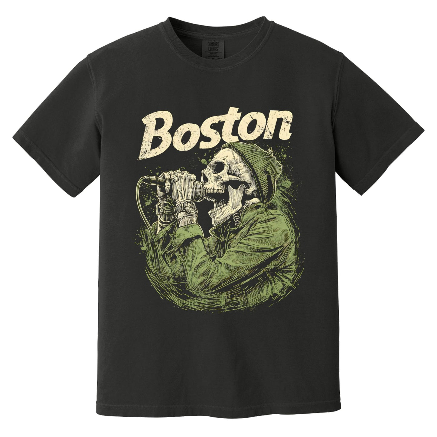 Boston Angst T-Shirt | Comfort Colors® 1717 Black