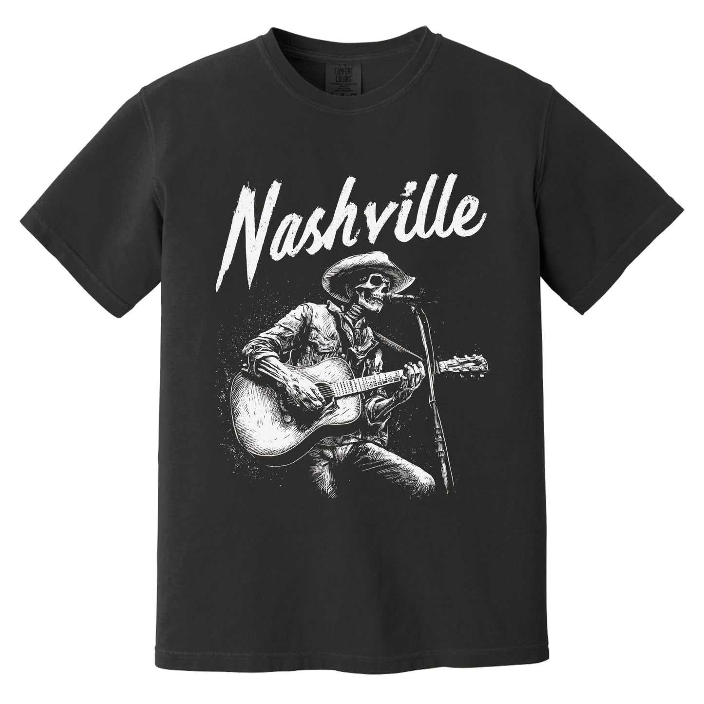 Nashville Ghost T-Shirt | Comfort Colors® 1717 Black