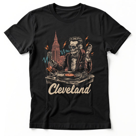 Cleveland Rock 'n Roll T-Shirt | Comfort Colors® 1717 Black