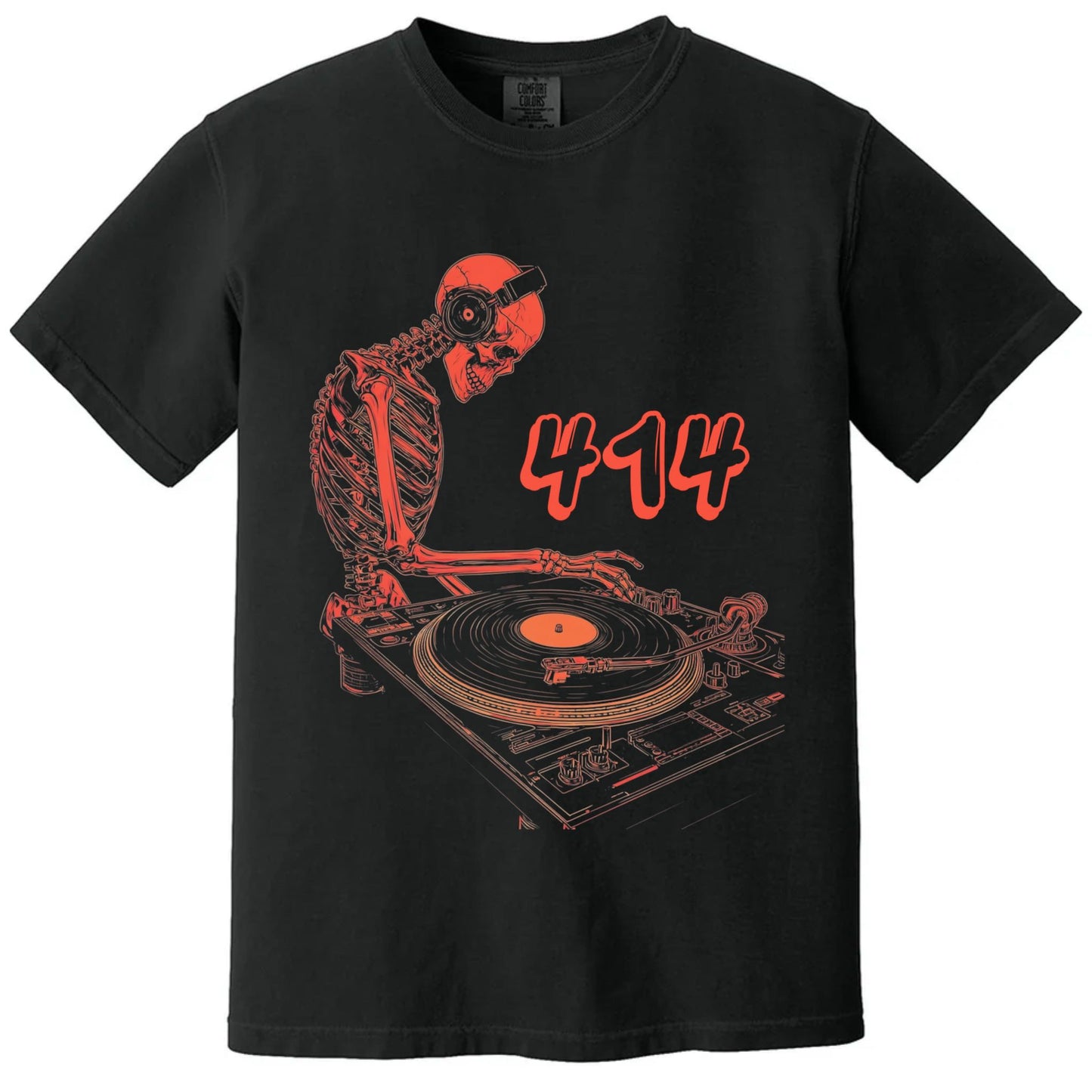 414 DJ T-Shirt | Comfort Colors® 1717 Black