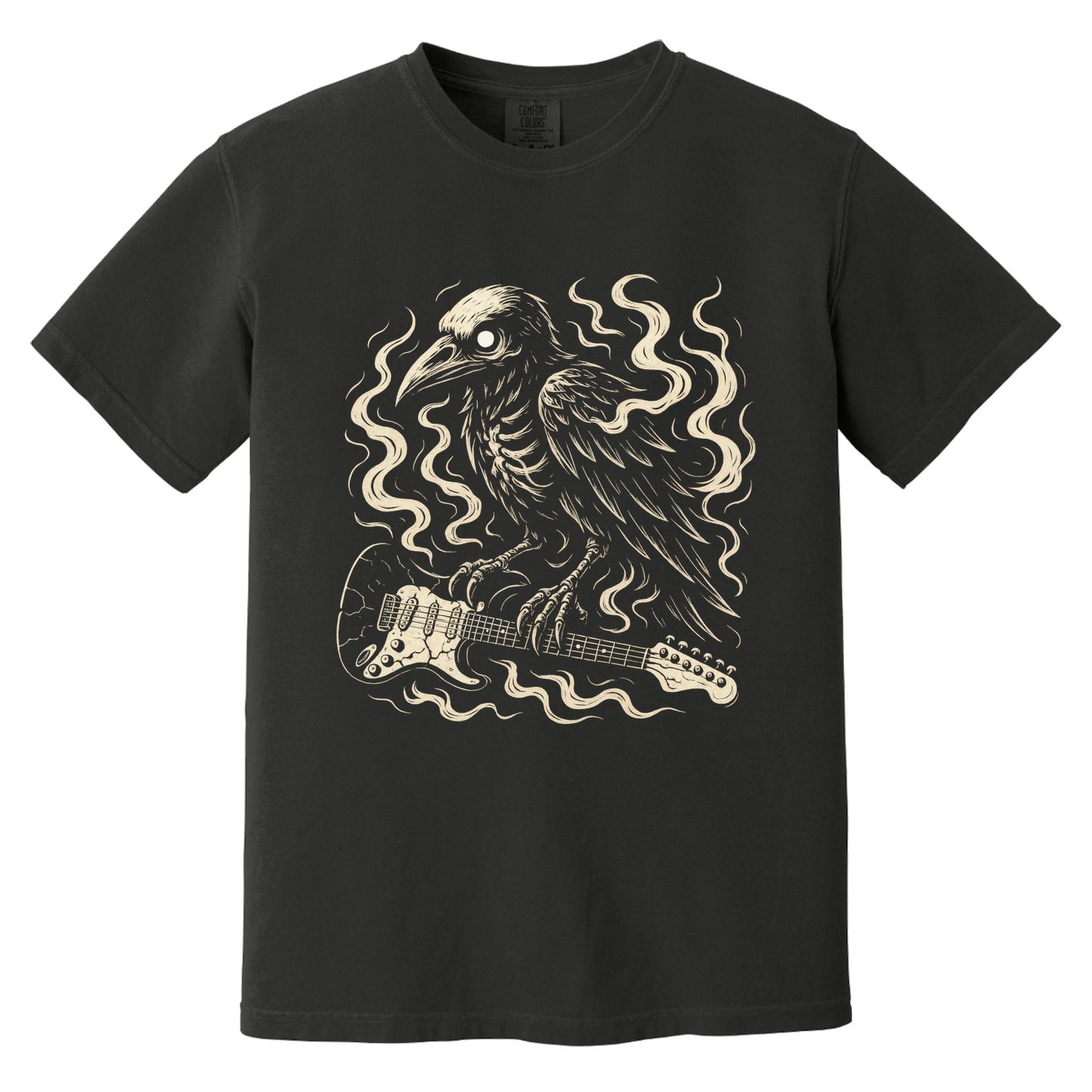 Raven Axe Skeleton T-Shirt | Comfort Colors® 1717 Black