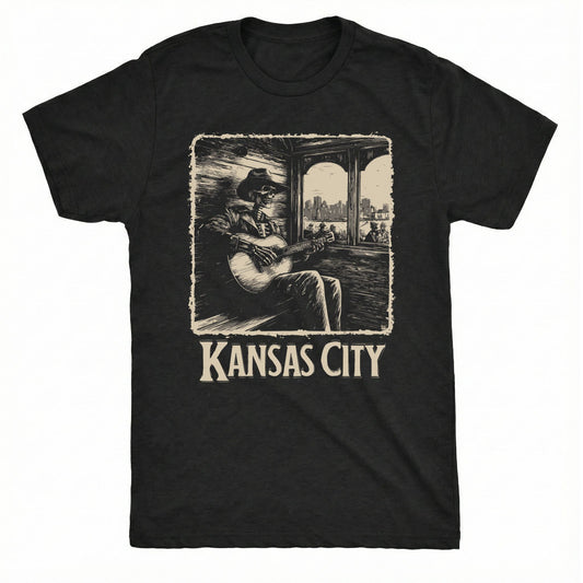 KC Cable Car T-Shirt | Comfort Colors® 1717 Black