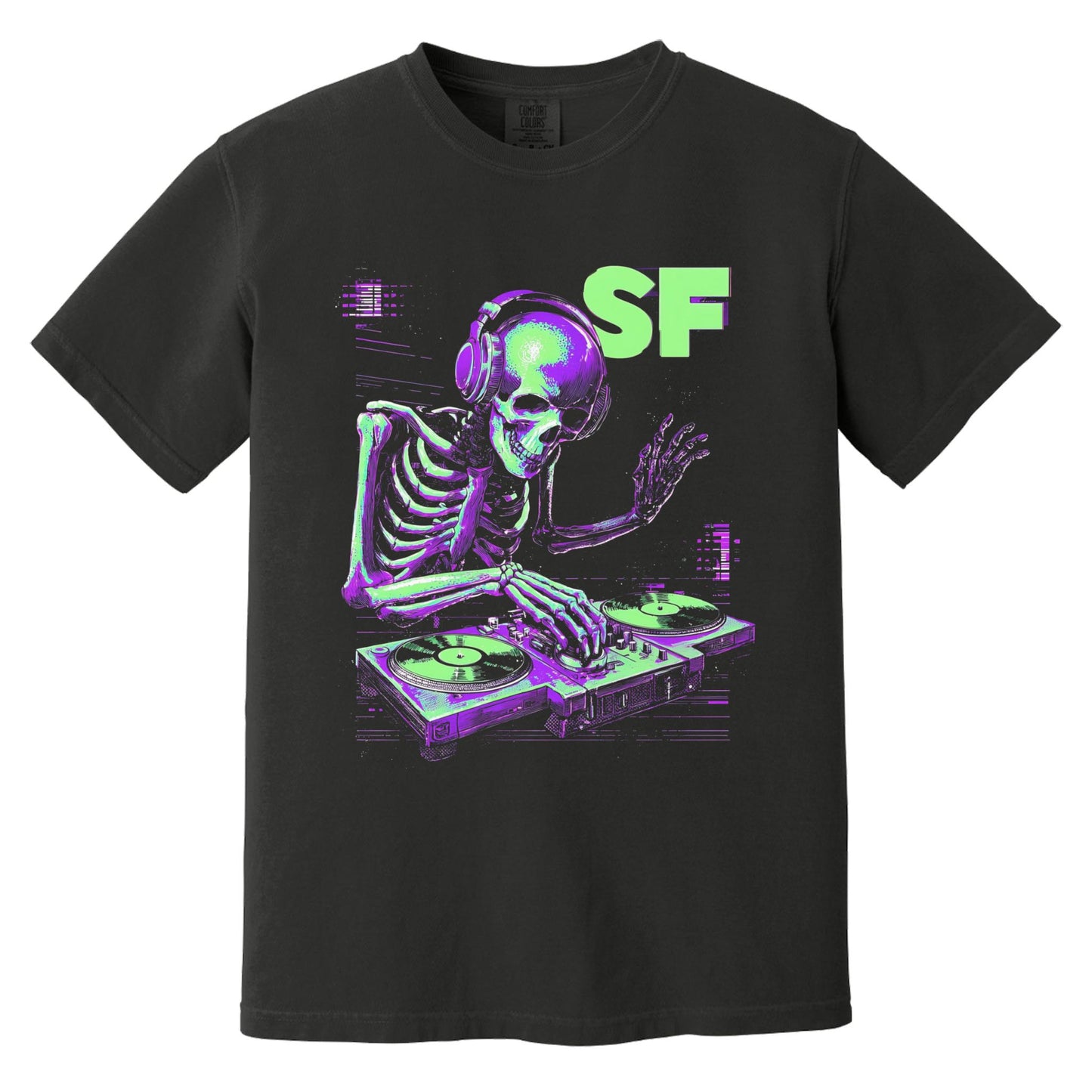 SF DJ T-Shirt | Comfort Colors® 1717 Black