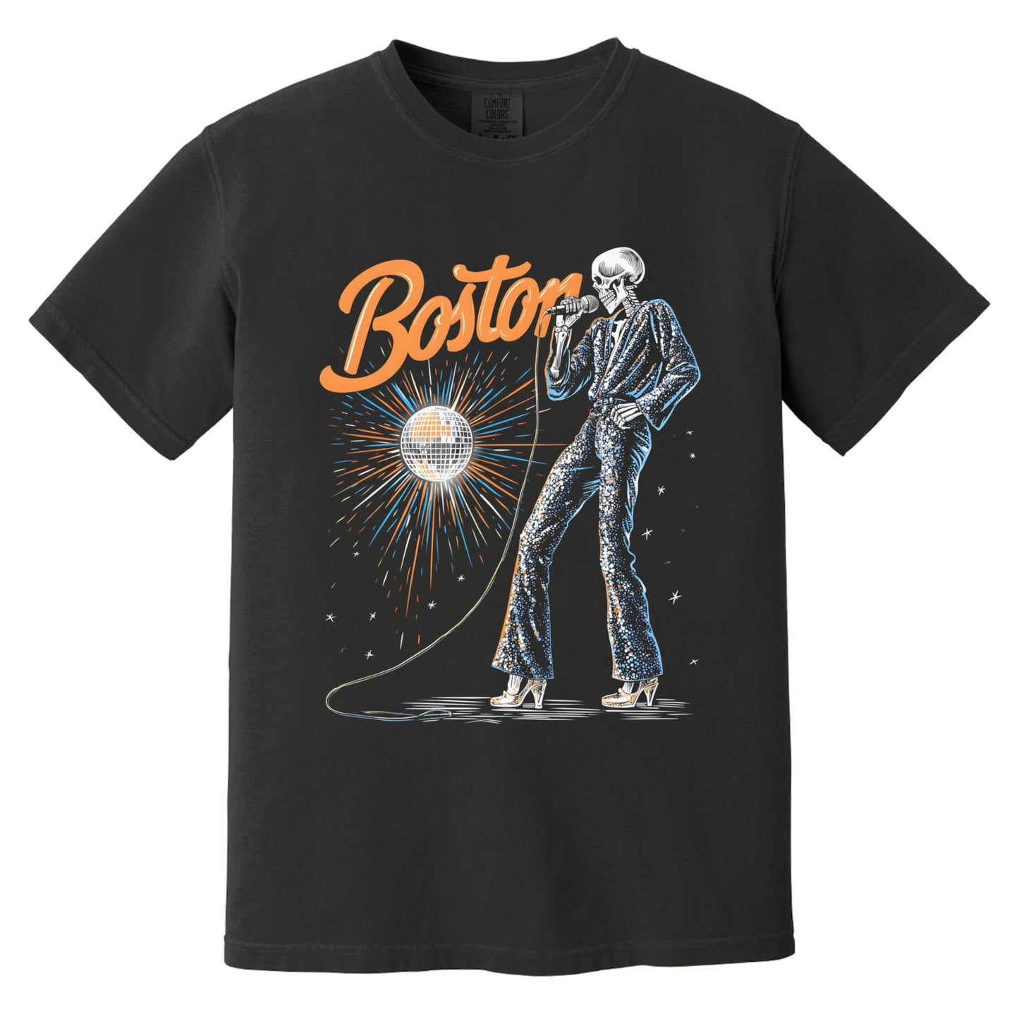 Boston Disco T-Shirt | Comfort Colors® 1717 Black
