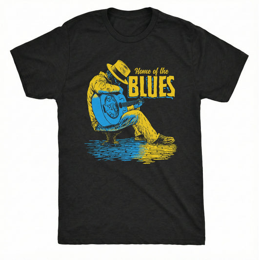 Home of the Blues Tee | Comfort Colors® 1717 Black