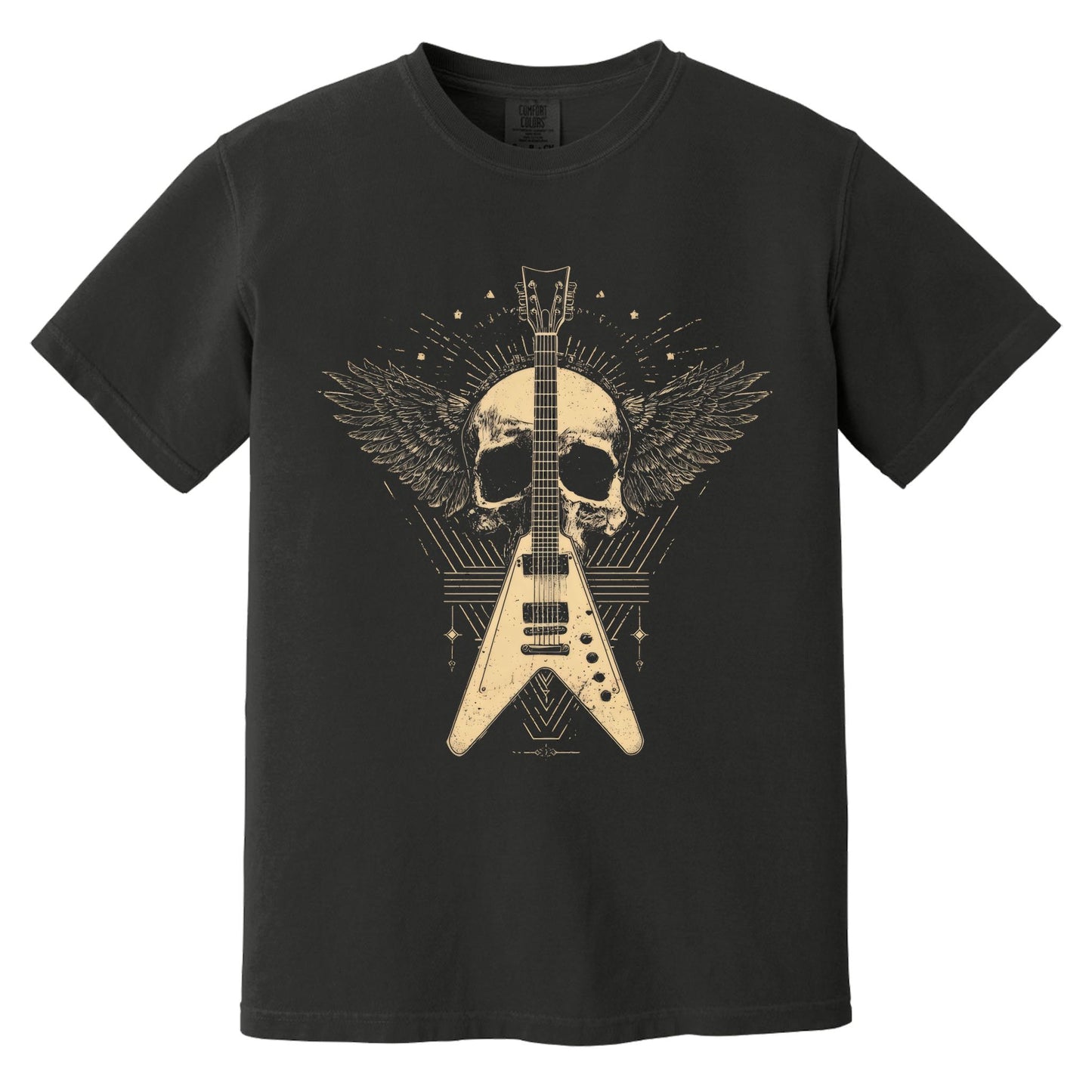 Flying V T-Shirt | Comfort Colors® 1717 Black