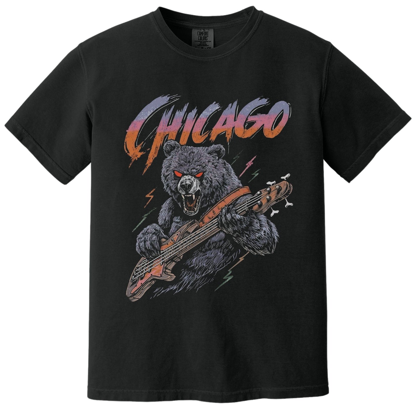 Bass Bear Tee | Comfort Colors® 1717 Black