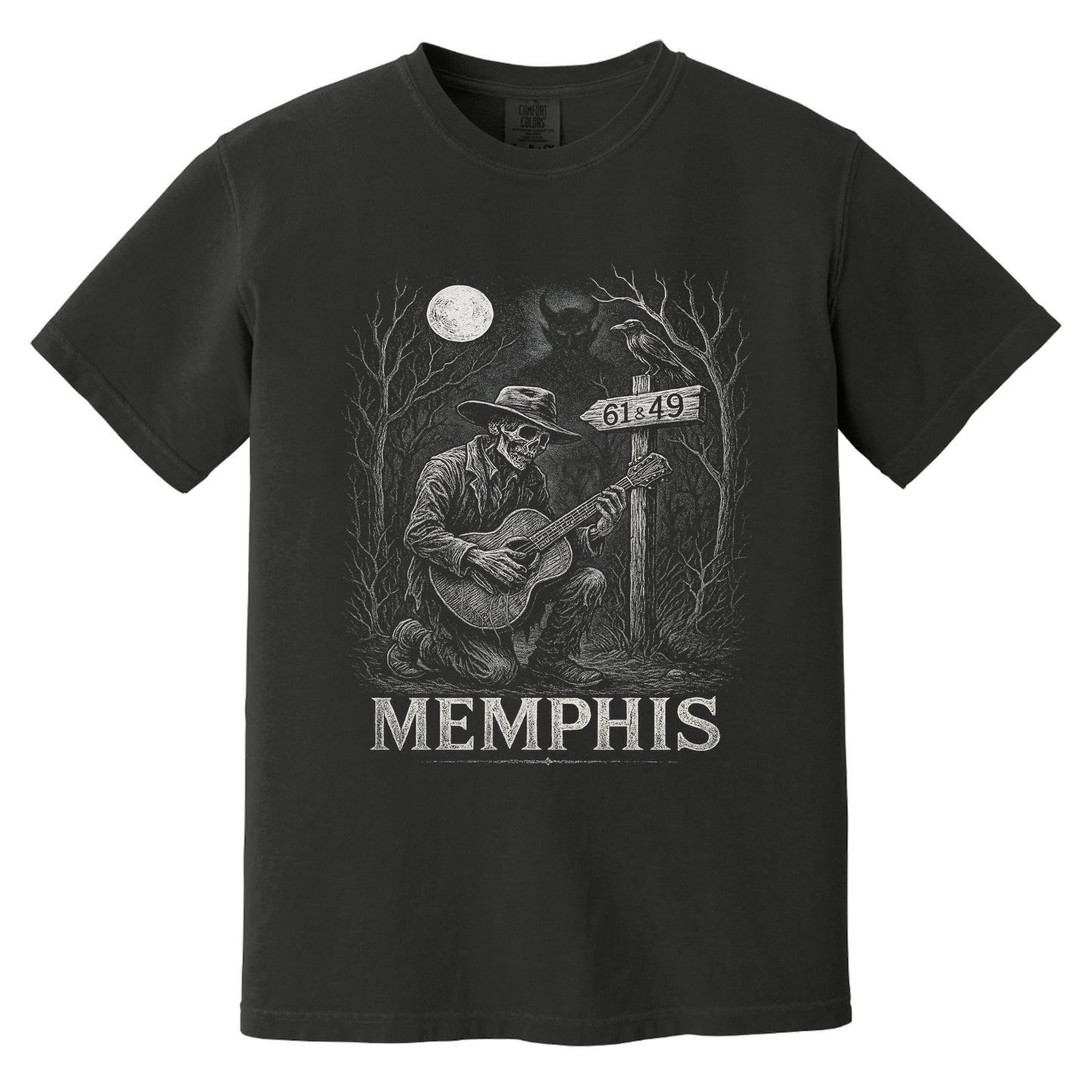 Memphis Lore T-Shirt | Comfort Colors Black