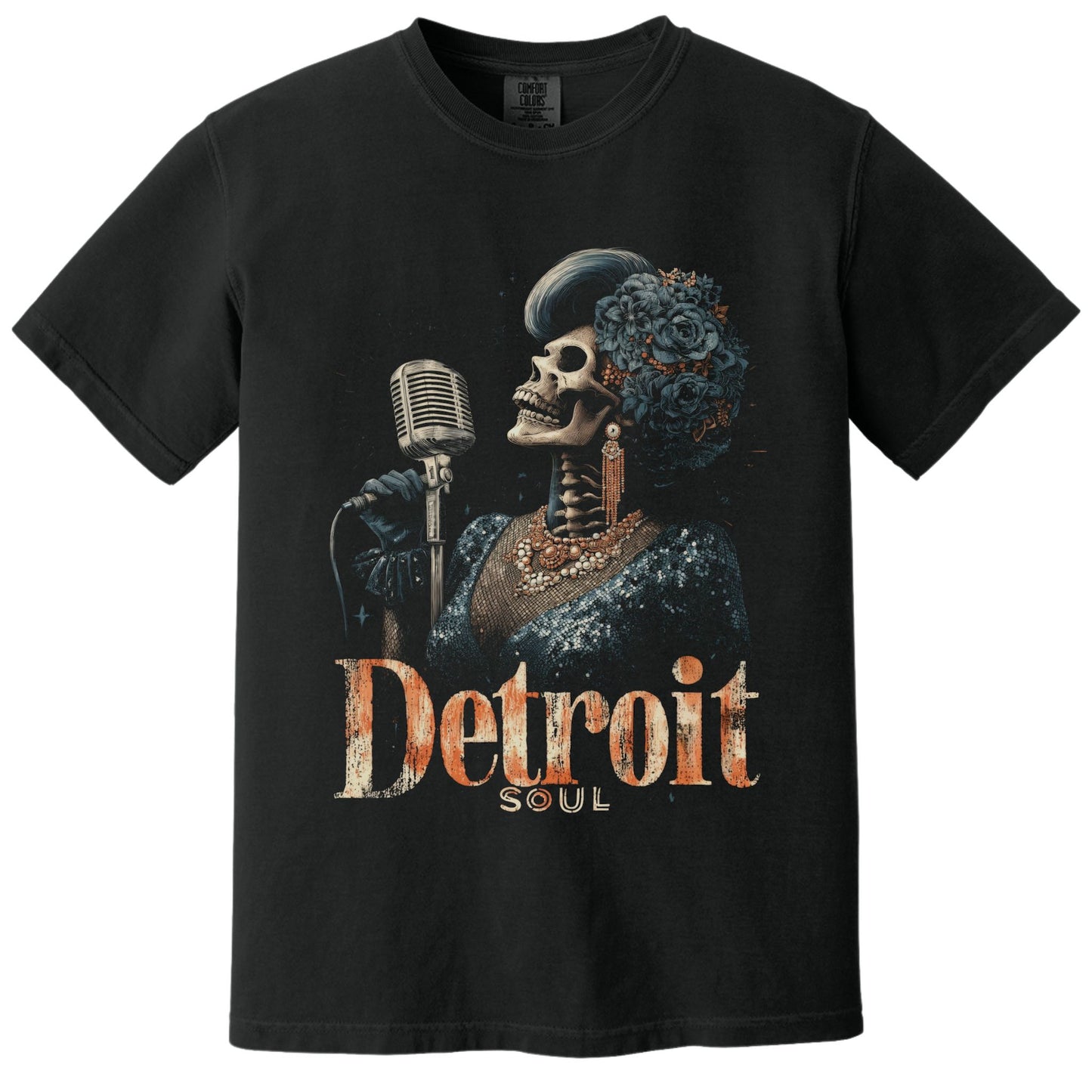 Detroit Soul T-Shirt | Comfort Colors® 1717 Black