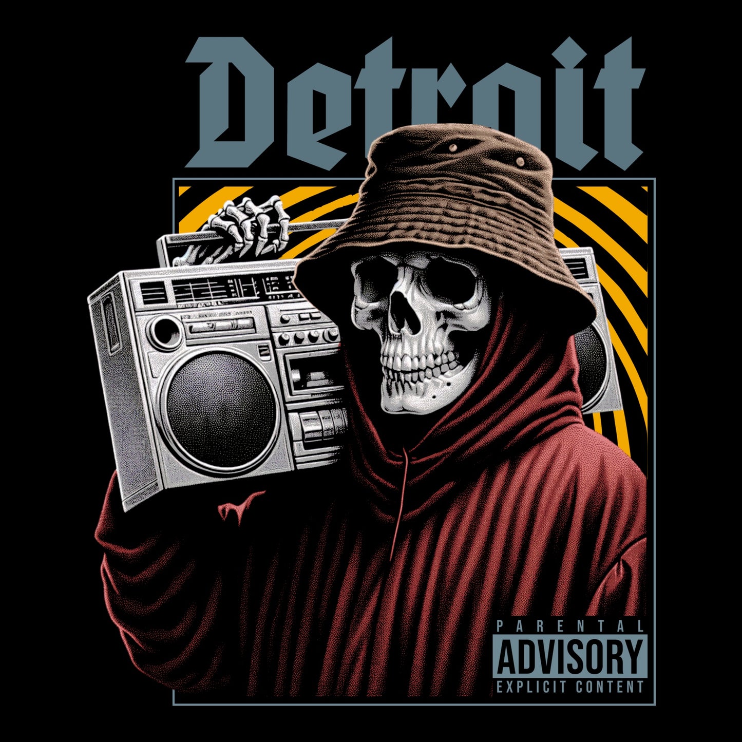 Detroit Explicit Tee Design Black