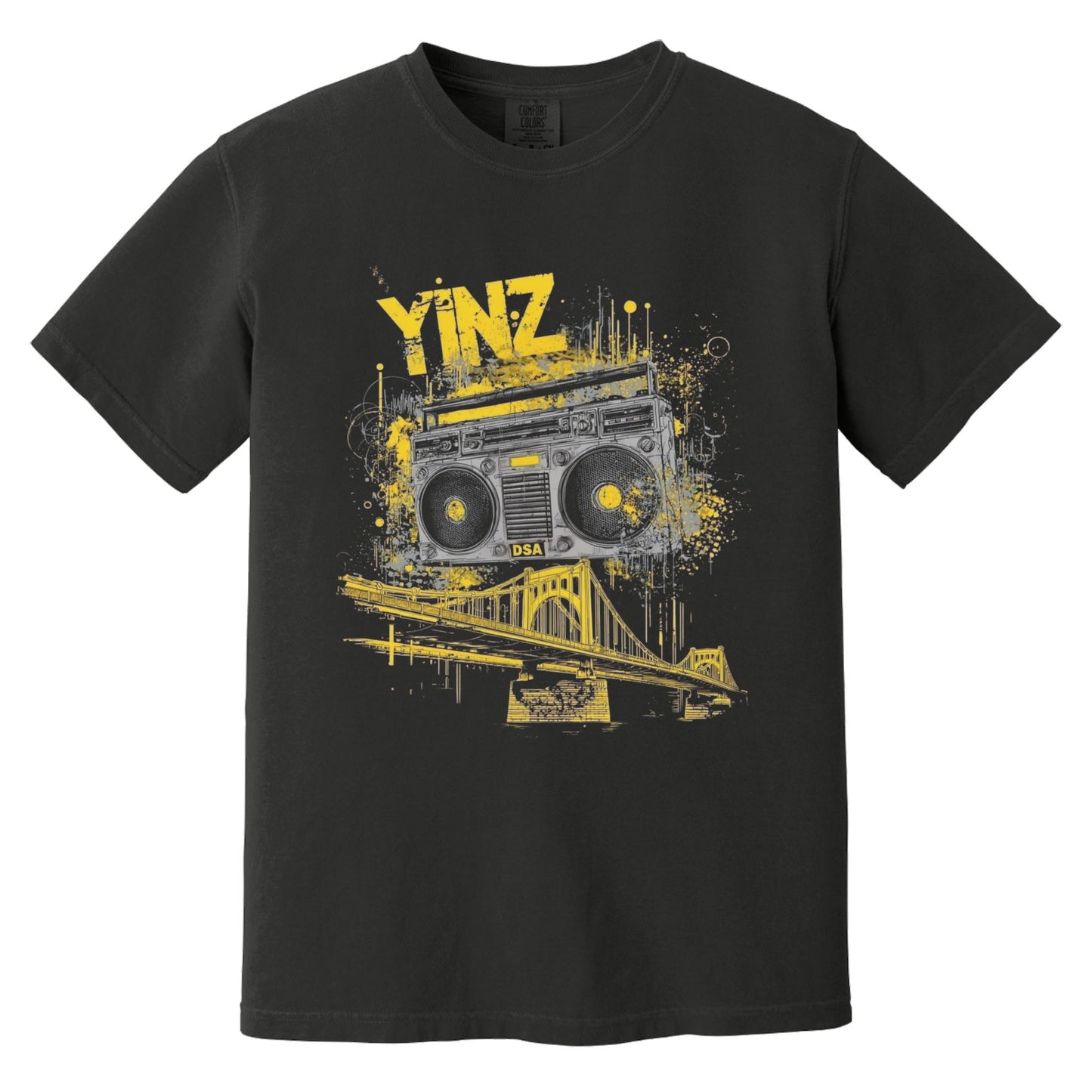 YINZ Stereo T-Shirt | Comfort Colors® 1717 Black