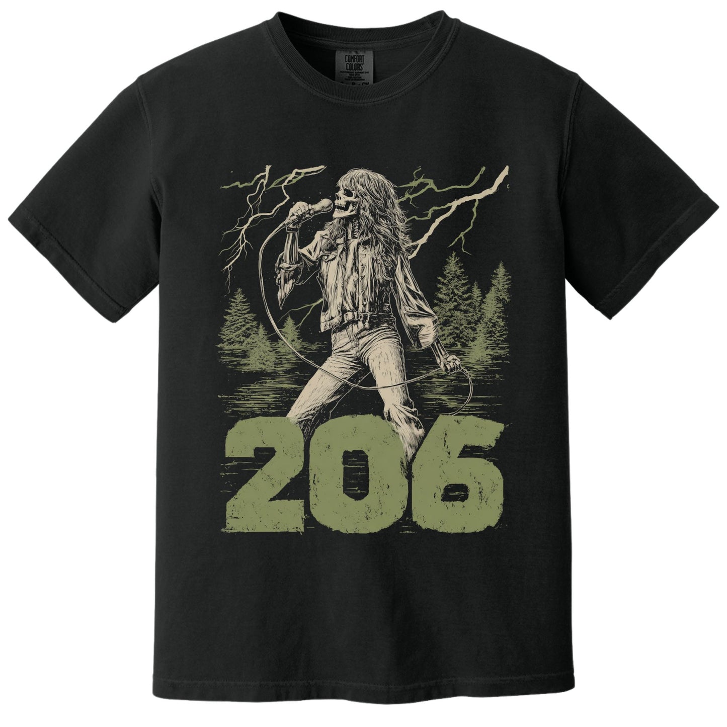 206 Rocker Tee | Comfort Colors® 1717 Black