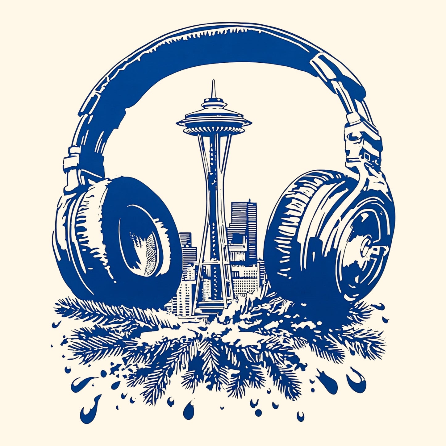 Seaphones Tee Design Ivory