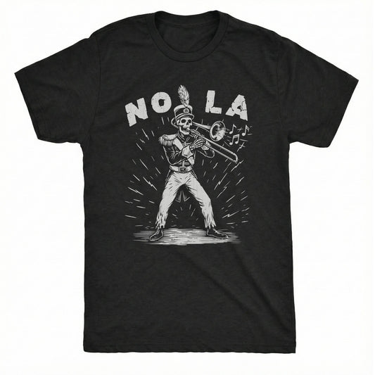 2nd Line Trombone Tee | Classic Tee Black