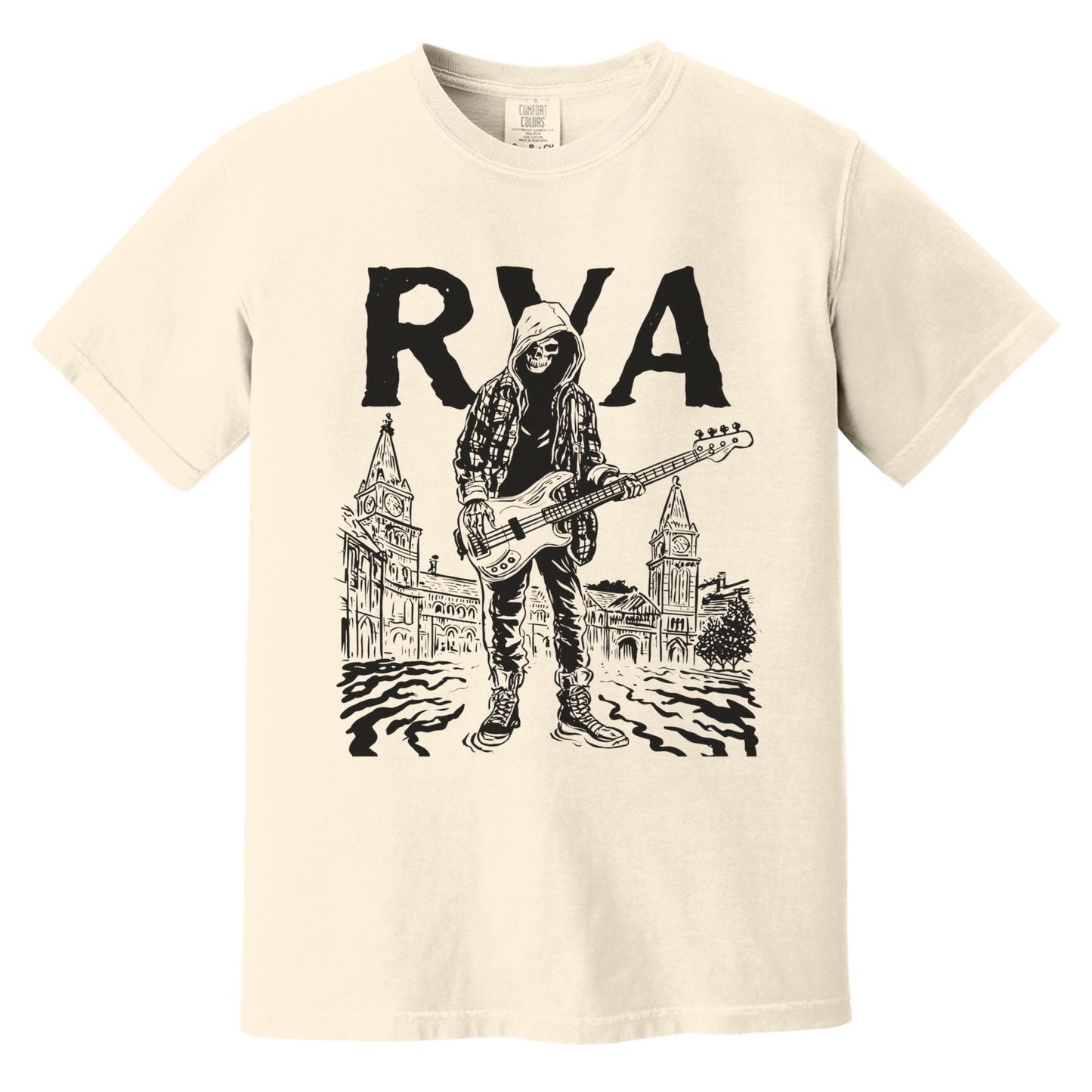 RVA Bassist T-Shirt | Comfort Colors® 1717 Ivory