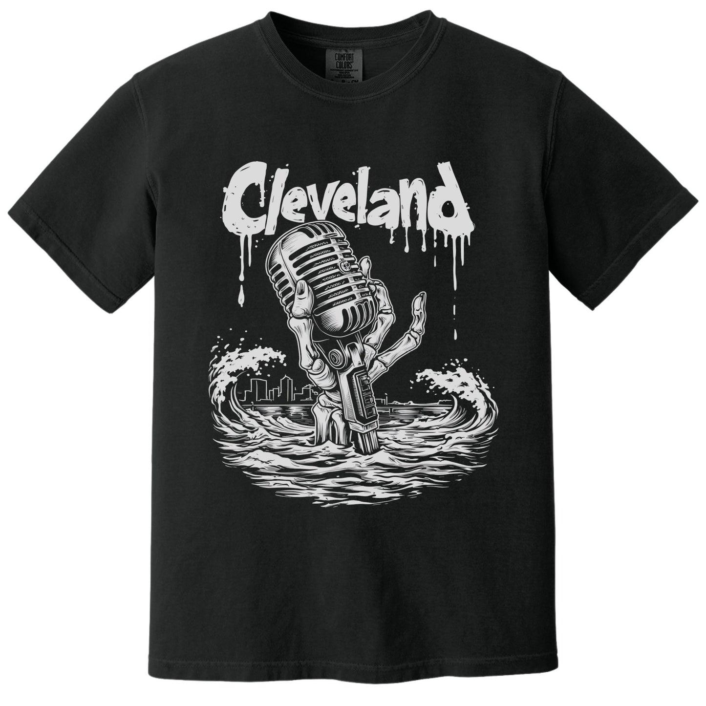 CLE Ghost T-Shirt | Comfort Colors® 1717 Black