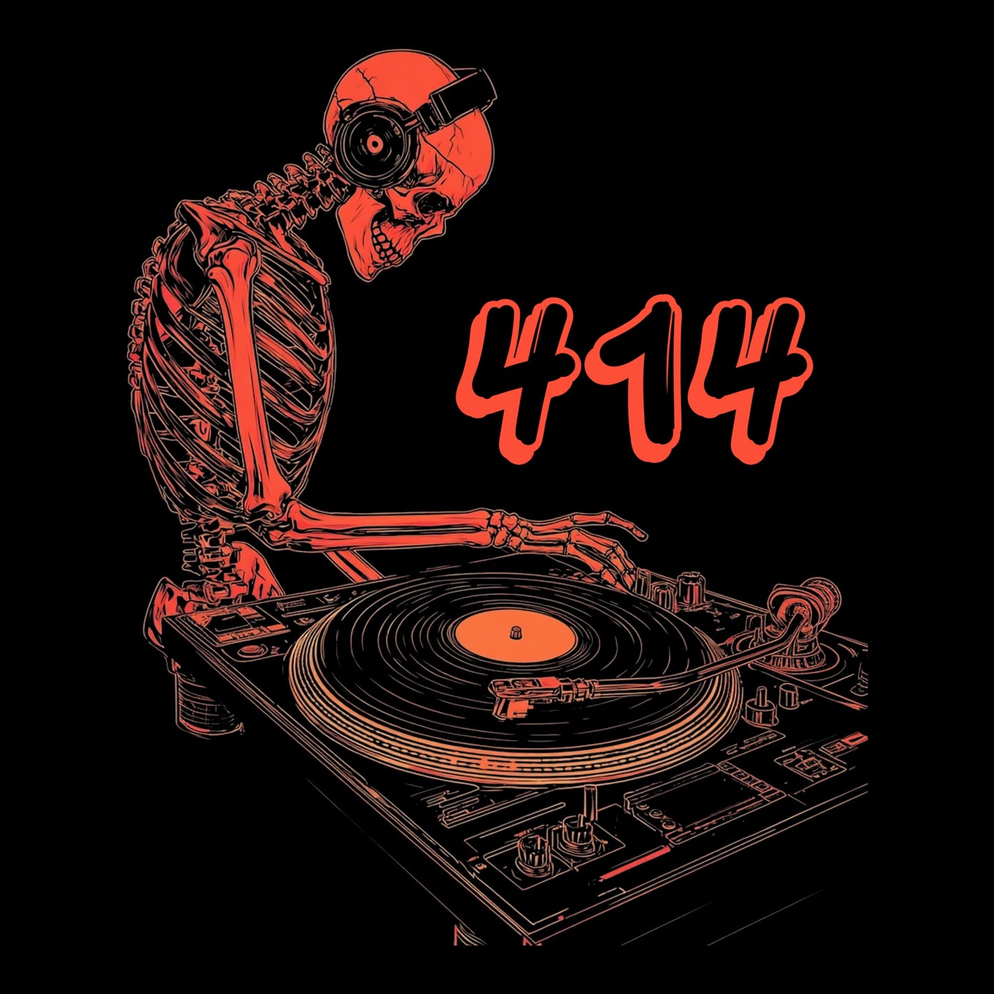 414 DJ T-Shirt Design