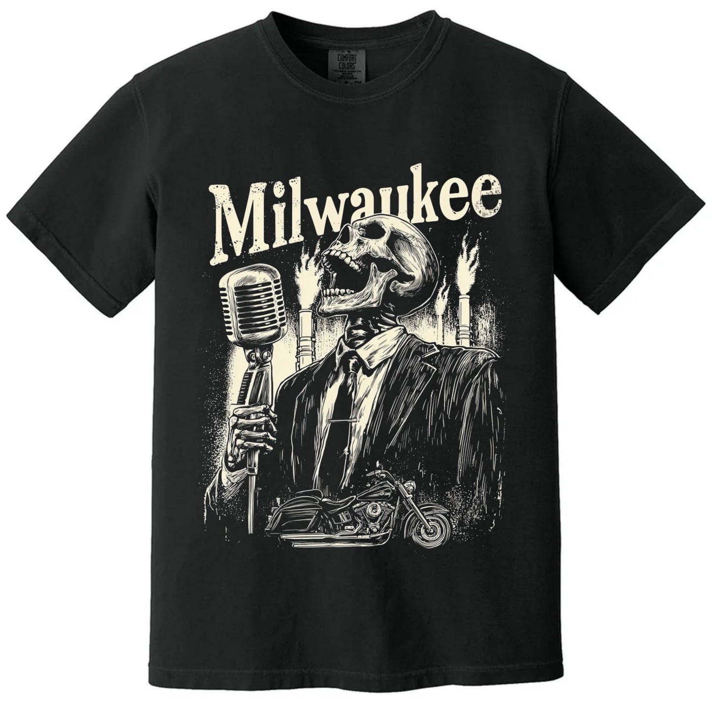 MKE Industrial T-Shirt | Comfort Colors® 1717 Black