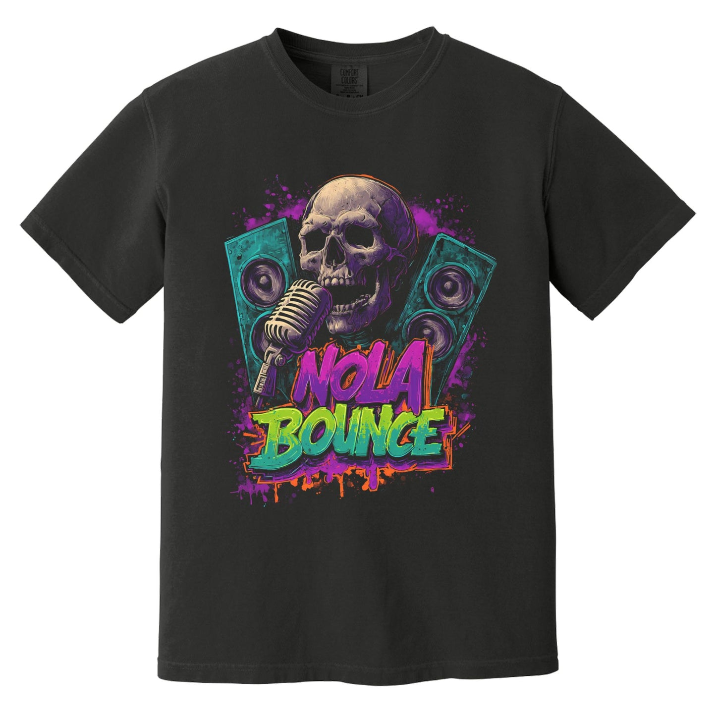 Nola Bounce T-Shirt | Comfort Colors® 1717 Black