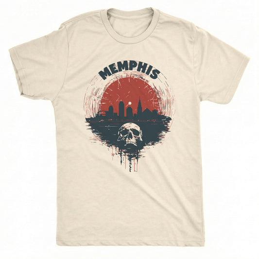 Memphis Vinyl Skeleton T-Shirt | Comfort Colors® 1717 Natural