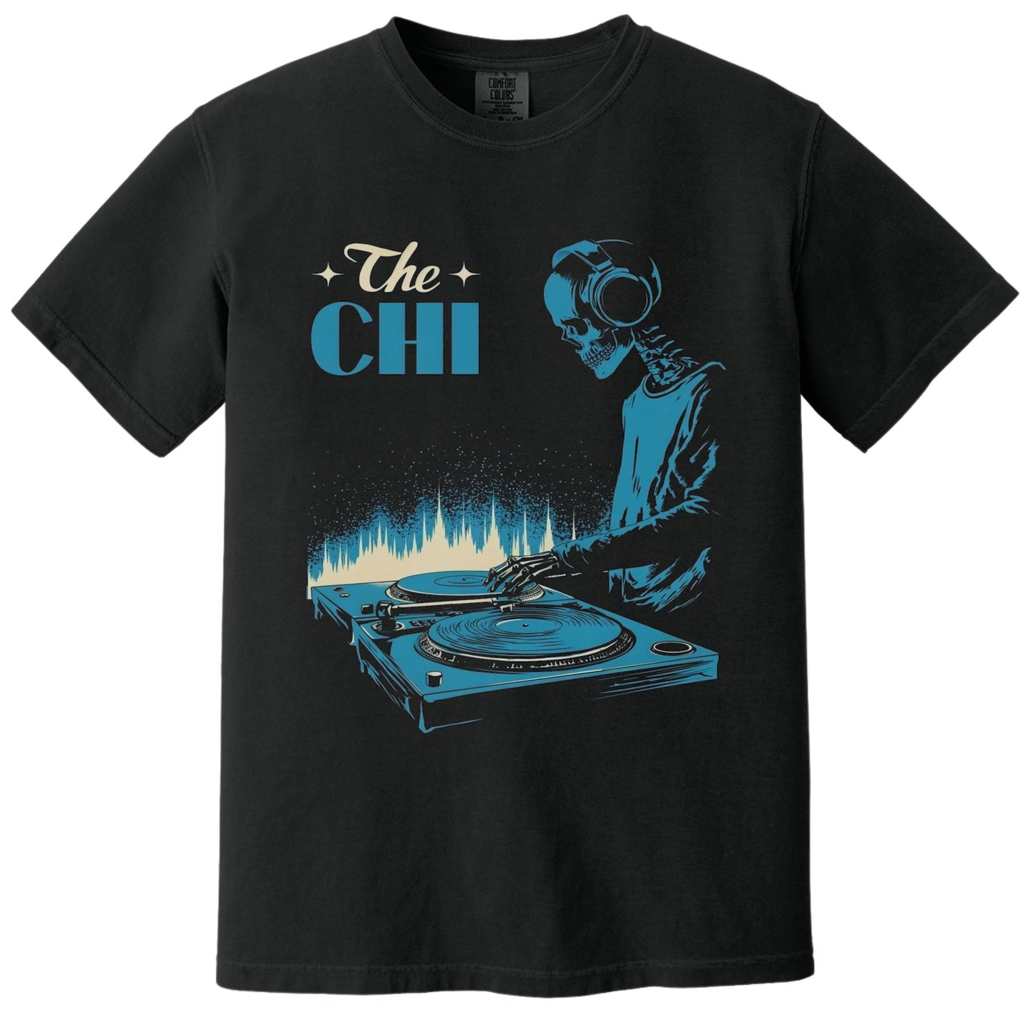 The Chi DJ T-Shirt | Comfort Colors® 1717 Black