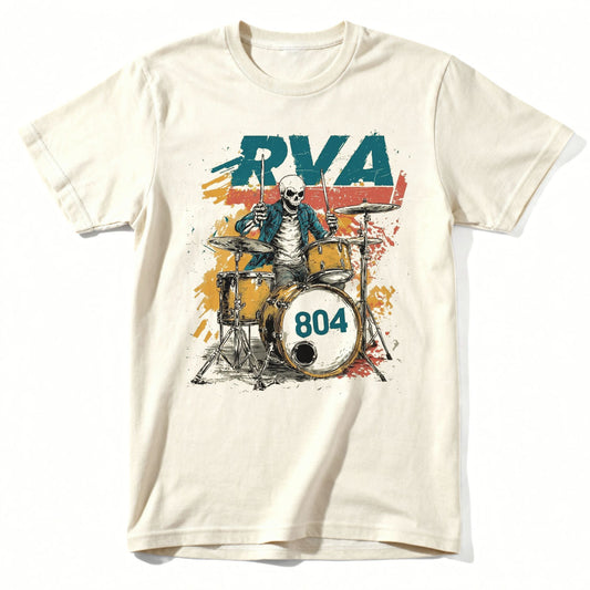 804 Drummer T-Shirt | Classic Tee Natural
