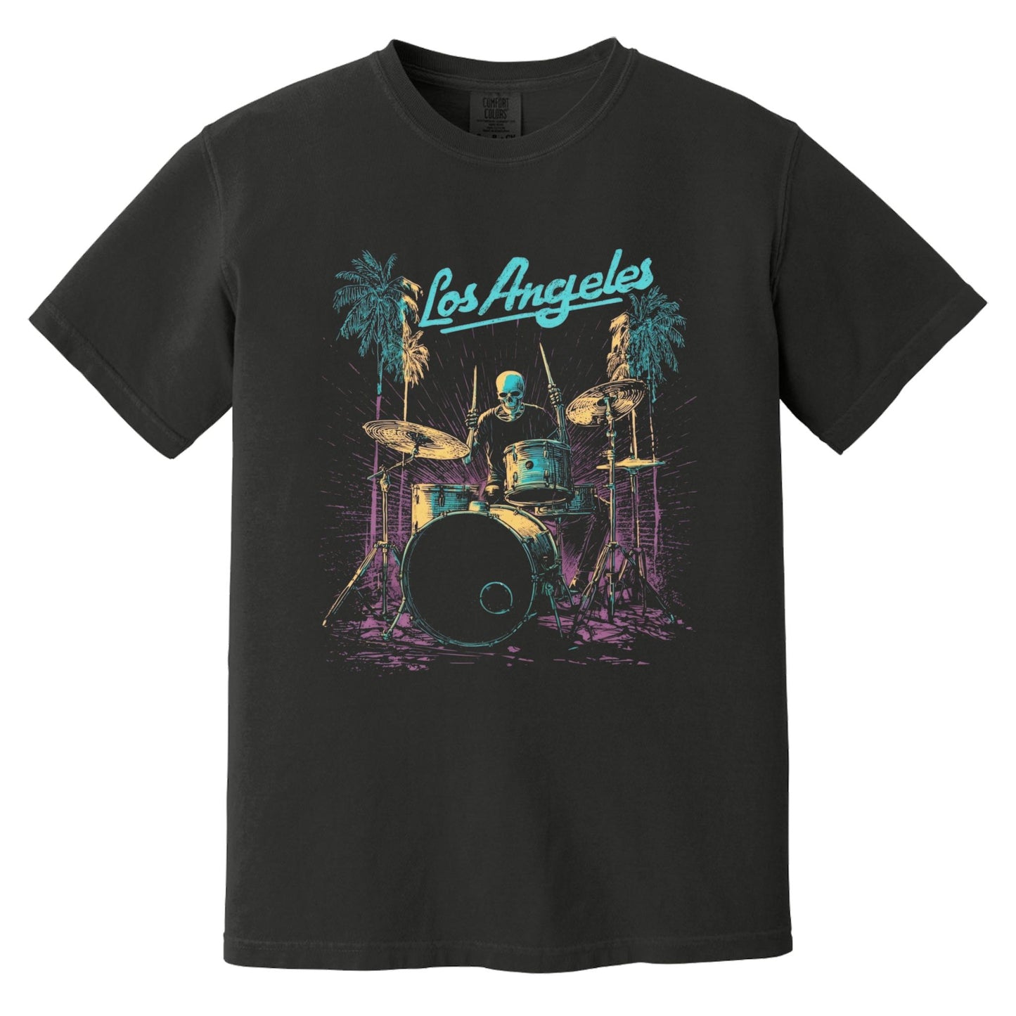 L.A. Drummer T-Shirt | Comfort Colors® 1717 Black