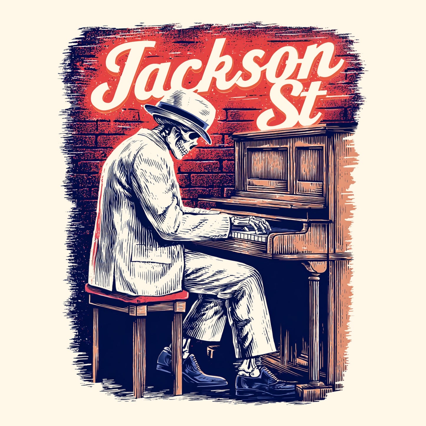 Jackson St. Tee Design Ivory