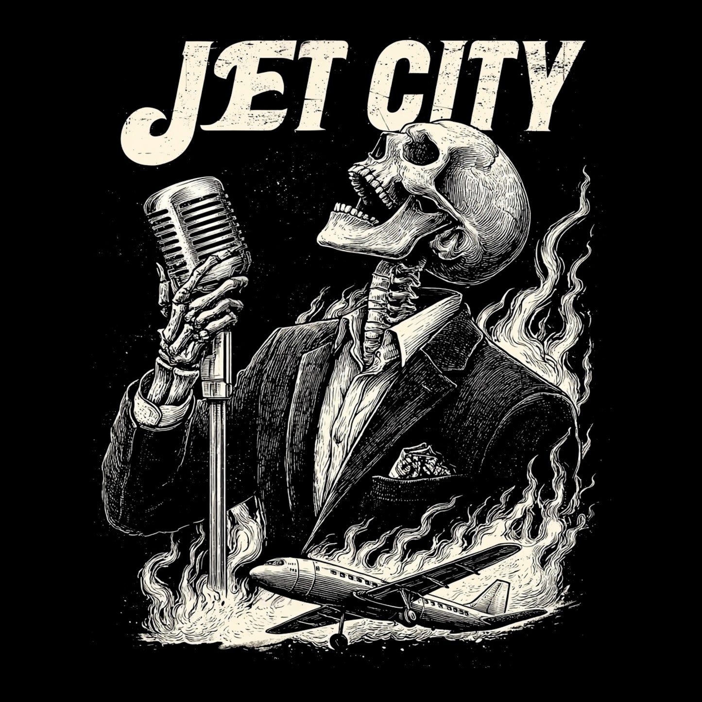 Jet City Tee Design Black