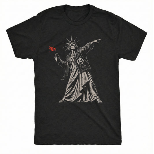Anarchy Tee Black Mockup