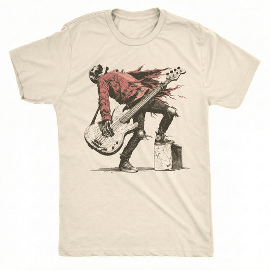 Big Bass Tee Natural Mockup