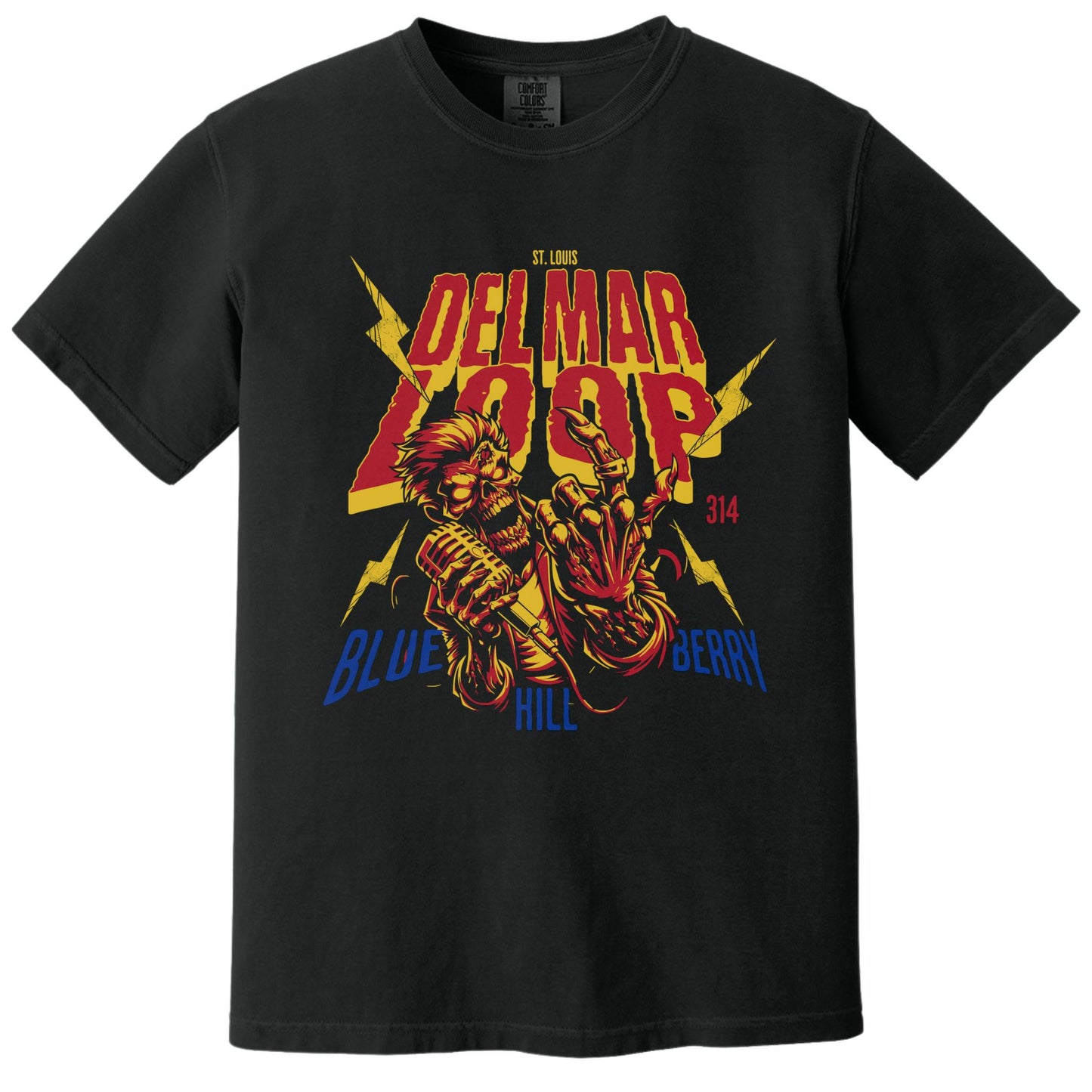Blueberry Hill Tee | Comfort Colors® 1717 Black