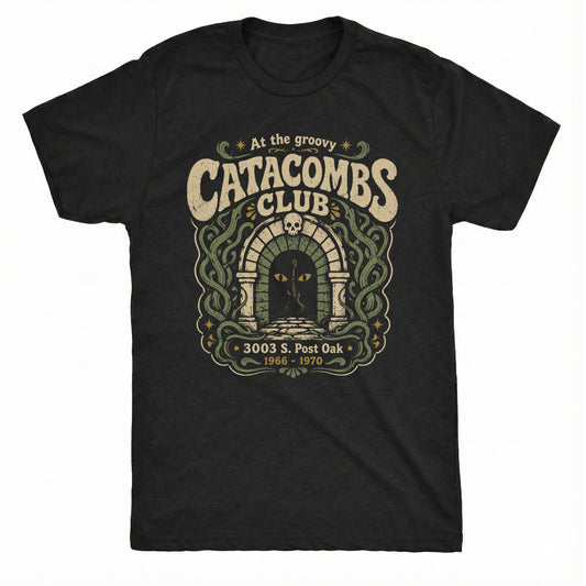 Catacombs Tee Black Mockup