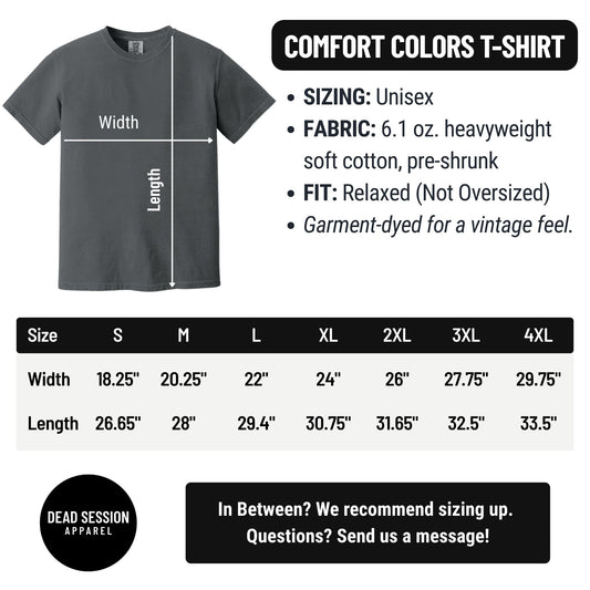 Comfort Colors Size Chart