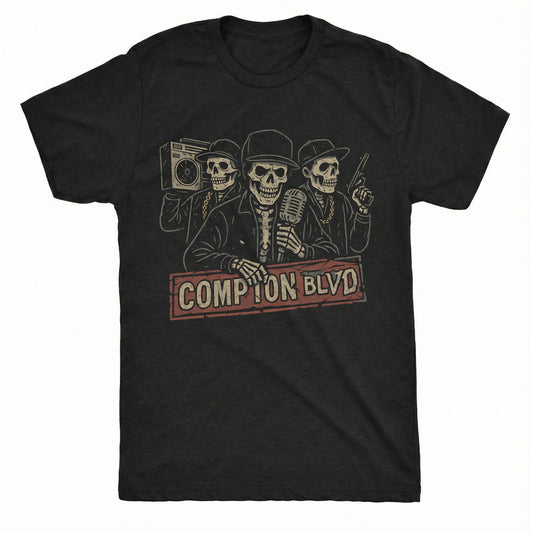 Compton Blvd T-Shirt | Classic Tee Black