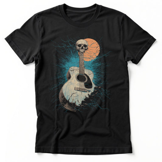 Cracking Guitar T-Shirt | Comfort Colors® 1717 Black