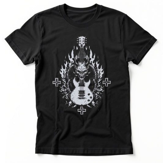 Devil Guitar T-Shirt | Comfort Colors® 1717 Black