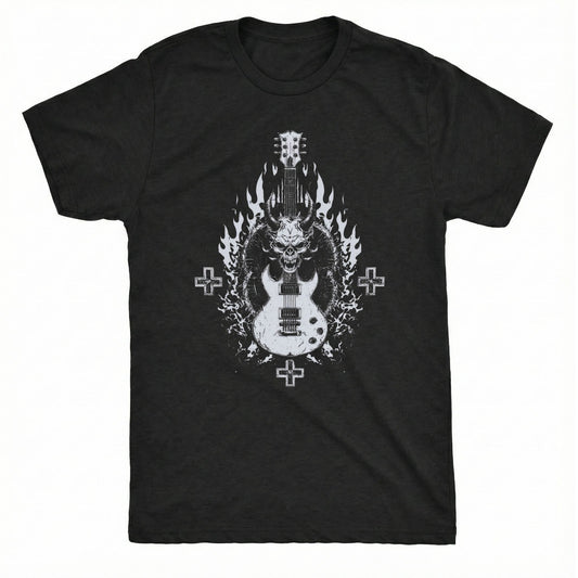 Devil Guitar T-Shirt | Comfort Colors® 1717 Black