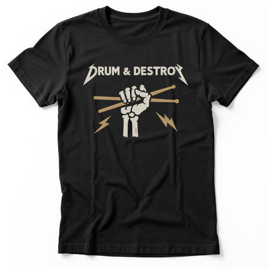 Drum & Destroy Tee | Comfort Colors® 1717 Black