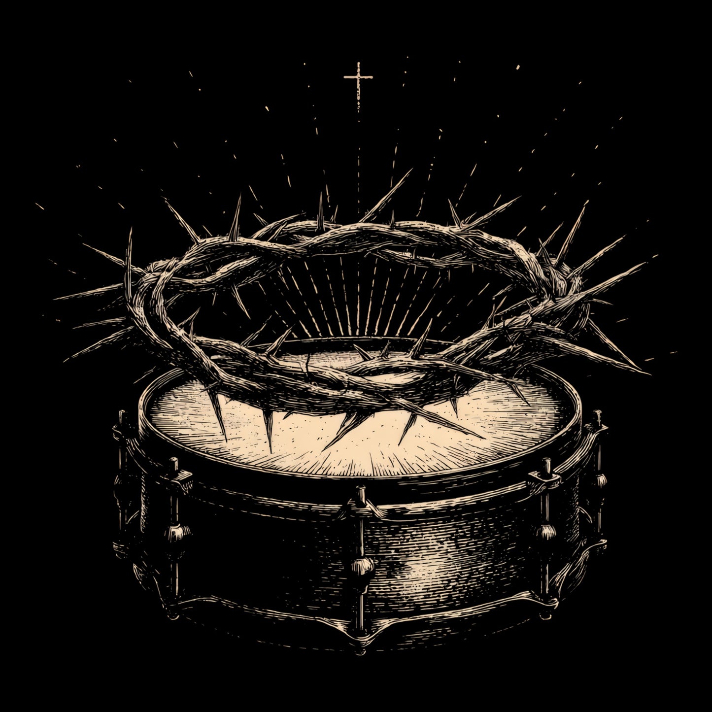 Drum Throne T-Shirt Design
