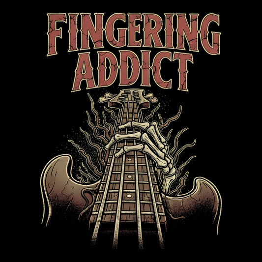 Fingering Addict Tee Design Black