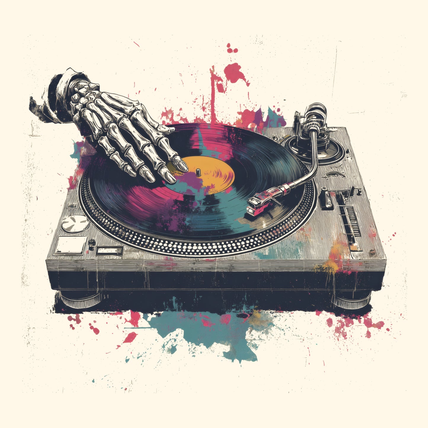 Ghost DJ T-Shirt Design