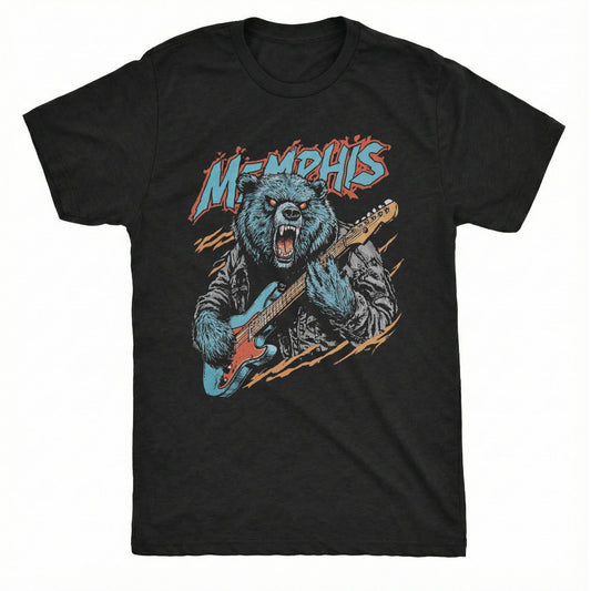 Grizzled Guitar Tee | Comfort Colors® 1717 Black
