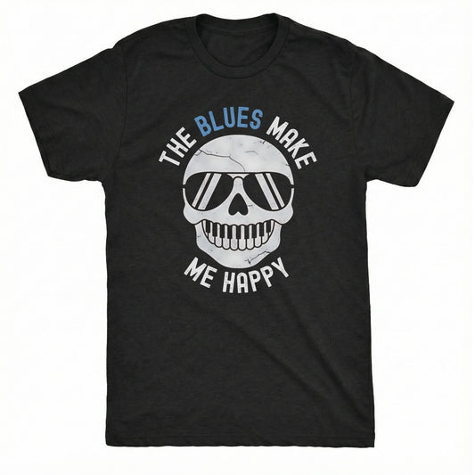 Happy Blues Tee | Comfort Colors® 1717 Black