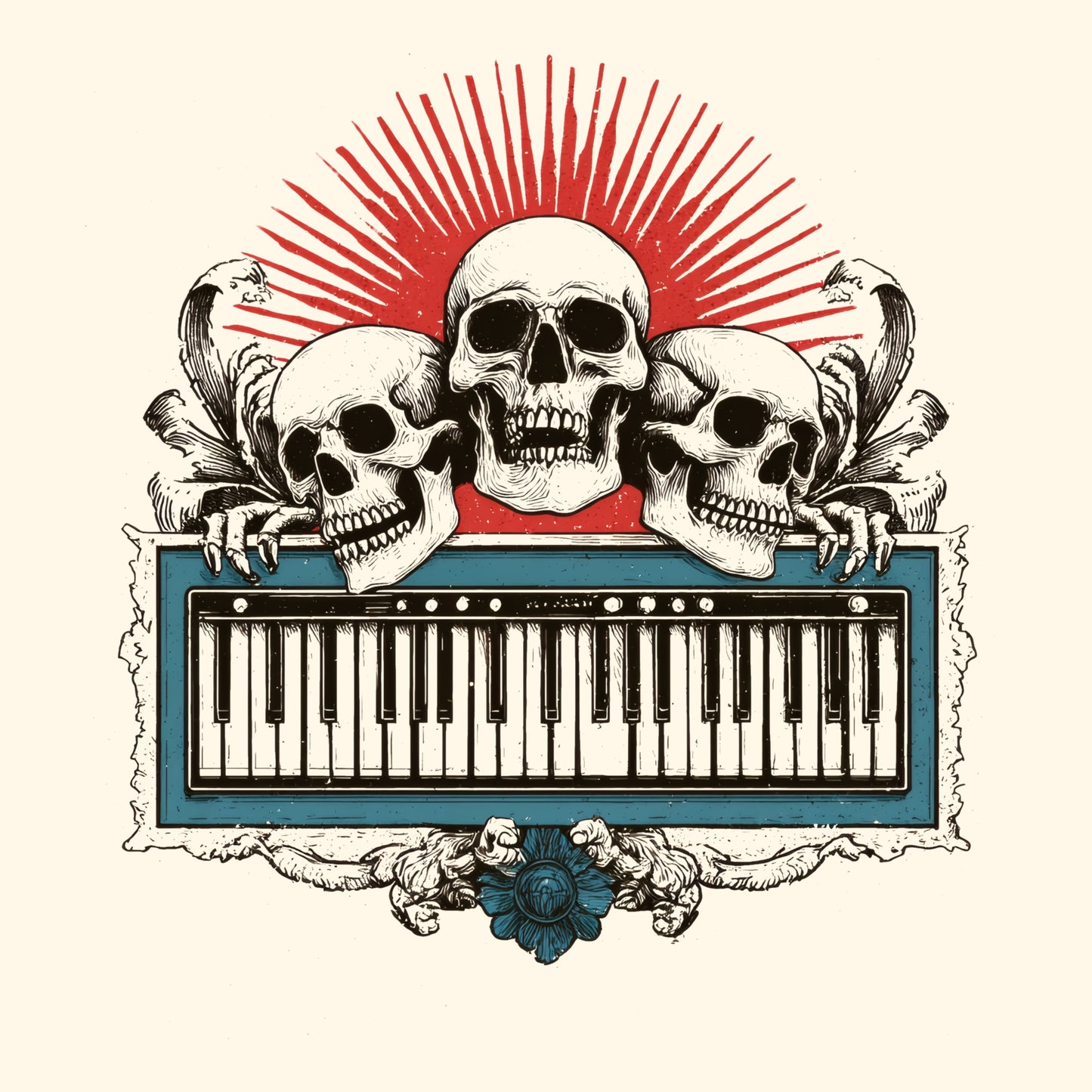 Haunted Keys T-Shirt Design
