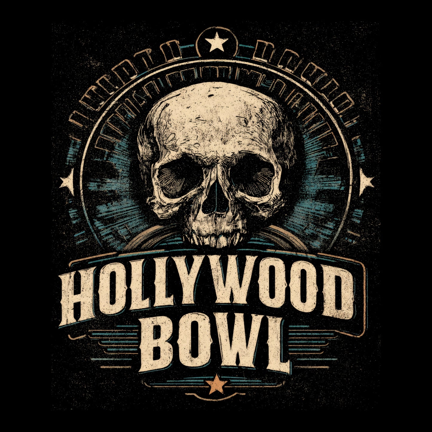Hollywood Bowl T-Shirt Design