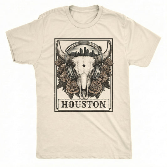 Htown Longhorn T-Shirt | Classic Tee Natural